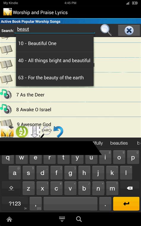 Worship and Praise Lyrics - App on Amazon Appstore