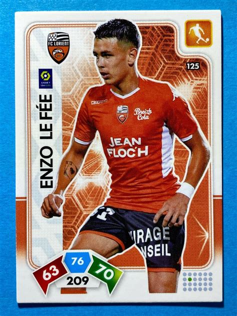 Panini Adrenalyn Ligue 1 2020 21 2021 N125 Enzo Le Fée Fc Lorient Ebay