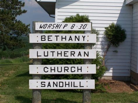 Gc A M Wrr Or Wsq Bethany Lutheran Sandhill Cemetery Traditional