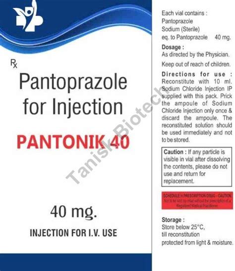 Pantoprazole 40mg Injection Grade Pharmaceutical Grade At Rs 44 In