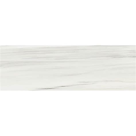 Carrara Zebrino Polished Marble Look Porcelain Tile X X White