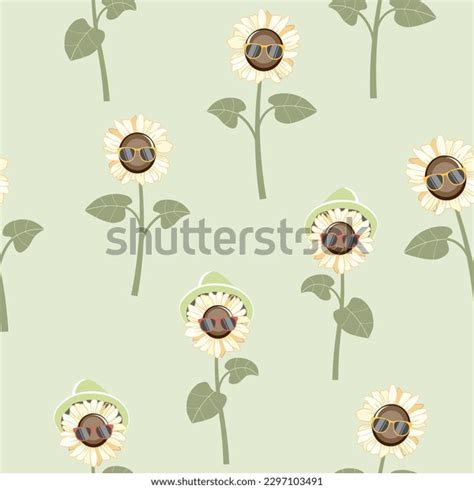 Sunflowers Wearing Sunglasses Over Royalty Free Licensable Stock