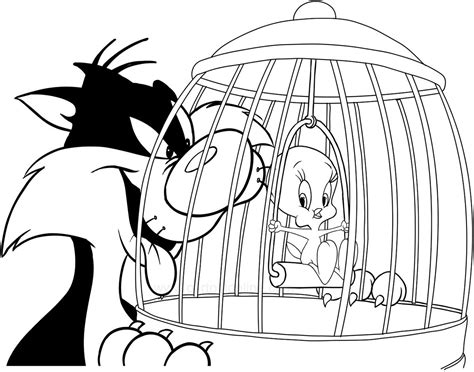 Desenho Frajola E Piu Piu - Desenhos de Piu Piu e Frajola - Desenhos Imprimir