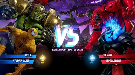 Team Yellow Spider Man And Green Gladiator Hulk Vs Team Blue Dormammu And Red Anti Venom Epic