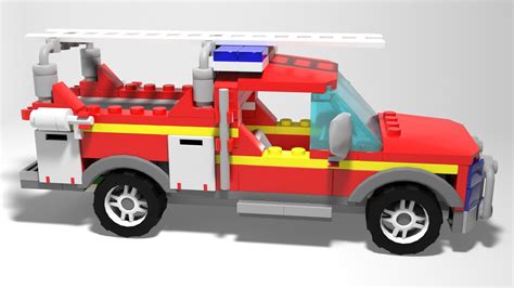 LEGO Fire Chief Response Truck Model - TurboSquid 1978179