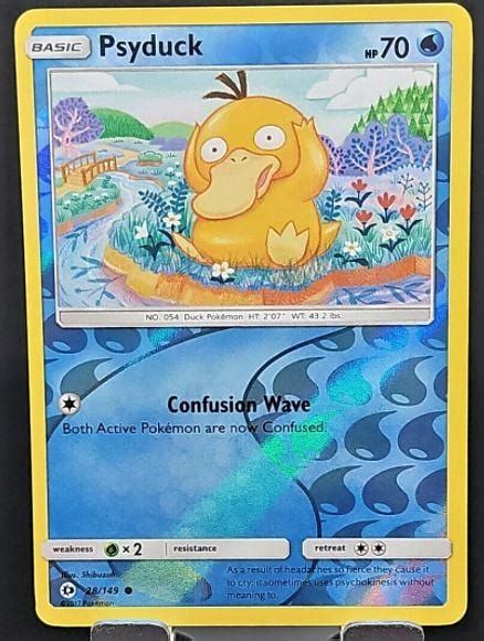 Psyduck Reverse Holo 28 Prices Pokemon Sun Moon Pokemon Cards