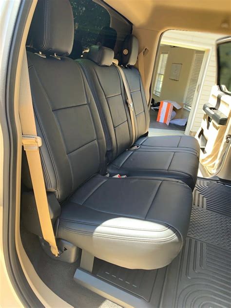 Clazzio Genuine Leather Custom Black Seat Covers For Ford F