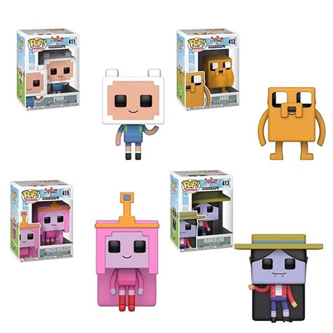 Funko Pop Television Adventure Time Minecraft Bundle Of Finn