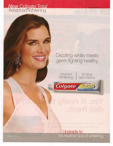 2008 Colgate Total Toothpaste Brooke Shields Magazine Print on PopScreen