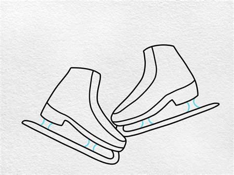 How To Draw Ice Skates Helloartsy