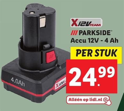 Parkside Accu V Ah Aanbieding Bij Lidl