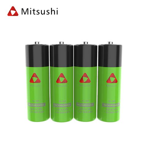 Mitsushi HR6 1 2V 4pcs AA Rechargeable Battery Lazada PH