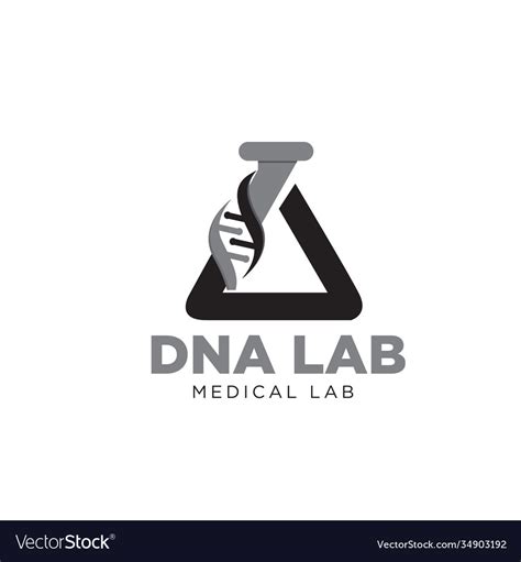 Dn Lab Logo Designs Modern For Health And Medical Vector Image