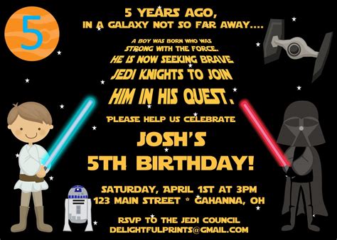 Free Printable Star Wars Birthday Party Invitations | FREE Invitation ...