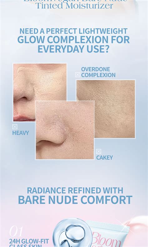 BNB Barenbliss Bloomvegan Bare Nude Tinted Moisturizer SPF 50 PA Tinted Suncreen 30g