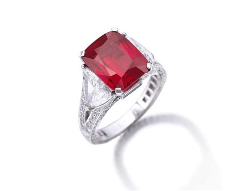 This Graff Ruby Ring Set A New World Auction Record At Sothebys