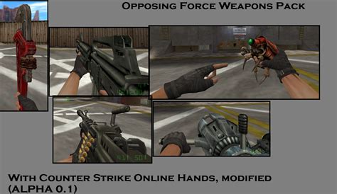 Cso Hands Re Animations Alpha Half Life Opposing Force Mods