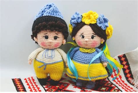 Ukrainian Toyscrochet Doll Toymade In Ukrainet From Ukraine