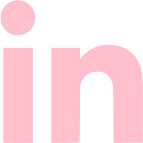 Pink linkedin icon - Free pink site logo icons