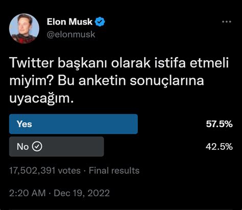 Bpt On Twitter Elon Muskın Twitterdan Istifa Etmesi Bekleniyor