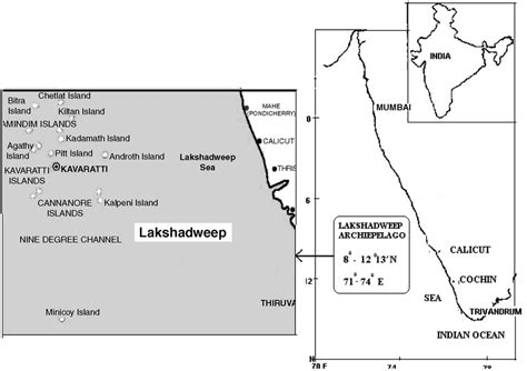 Location Of Lakshadweep Archipelago Download Scientific Diagram