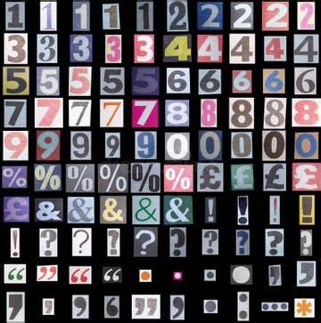 An Array Of Numbers And Symbols Are Arranged In The Shape Of Squares On