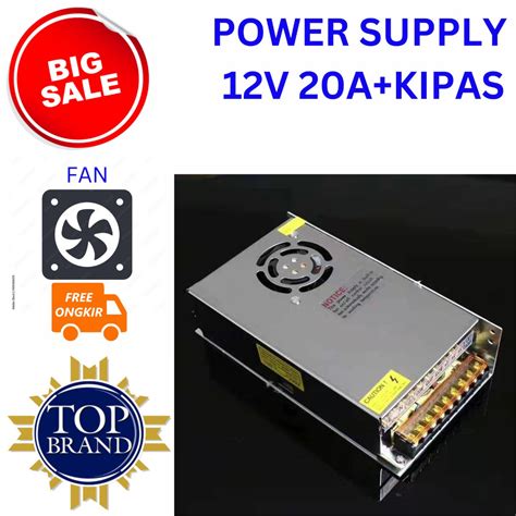 Jual Adaptor Power Supply V A Psu Jaring Cctv Led Ac V To Dc V