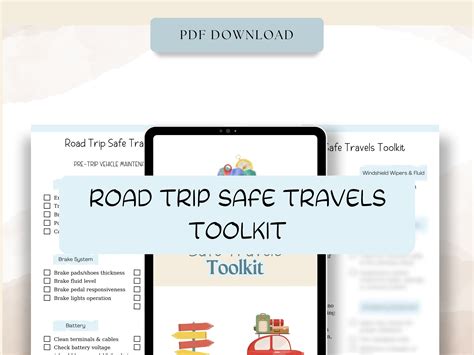 Road Trip Planner Road Trip Safety Travel Checklist Travel Safety