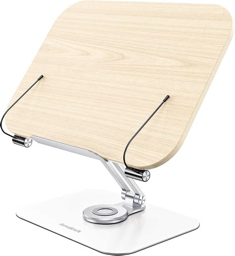 Soporte De Libro Para Lectura Soporte Ajustable Amasrich Con Base