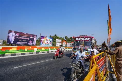 In Photos Pm Modi Holds Massive Roadshow In Palakkad Ahead Of Lok