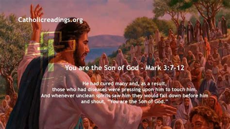 You Are The Son Of God Mark Bible Verse Of The Day