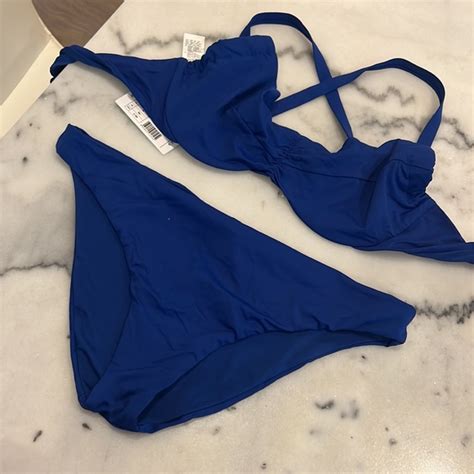 Calzedonia Swim New Calzedonia Hyper Blue Bikini Set Sz L Poshmark