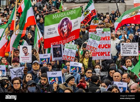 London Uk 11th Feb 2023 A Protest Under The Slogan “women Life