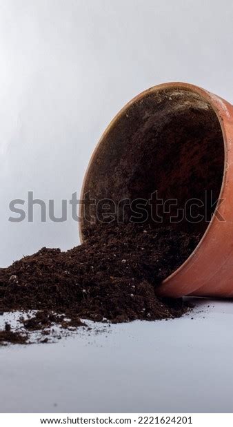 Knocked Over Terra Cotta Pot Spilling Stock Photo 2221624201 Shutterstock