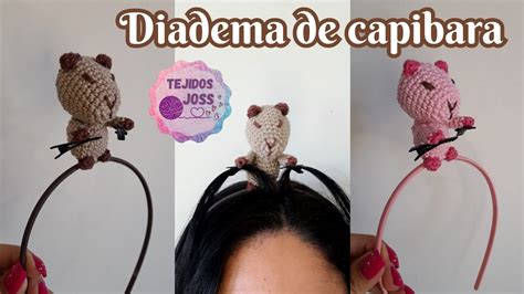 Capibara Amigurumi Diadema De Capibara Vincha De Carpincho Cintillo