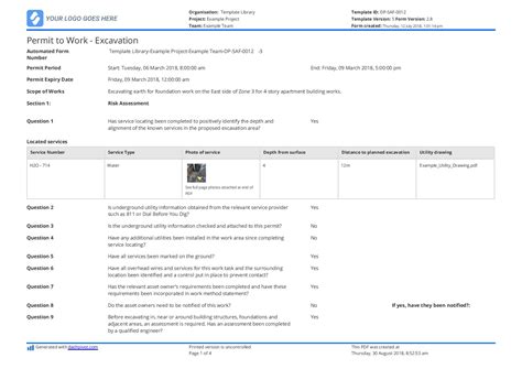 Excavation Permit Format And Procedures Heres What You Need To Know