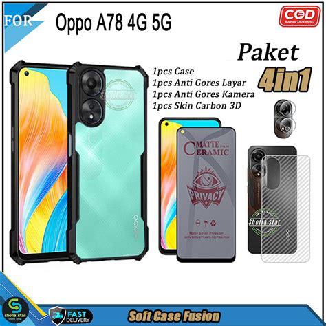 Jual Paket In Case Oppo A G G A G G A G G Softcase Fusion