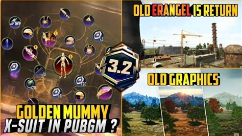 Finally Old Erangel Map Is Back PUBG New Golden Mummy X Suit New