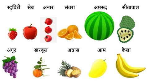 100 फल क नम Fruits Name in Hindi and English Easy Hindi Vyakaran