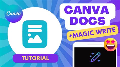 Canva Docs Magic Write Visual Docs AI Text Generator YouTube