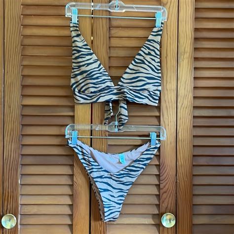 Aerie Swim Tiger Print Bikini Poshmark