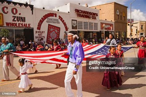 In Traditional Tribal Ceremonial Parade In Gallup Photos And Premium