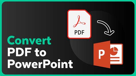 How To Convert Your Pdf File To Powerpoint Pdf To Ppt Youtube