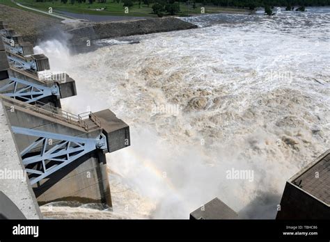 The U S Army Corps Of Engineers Tulsa District Releases Water From Kaw