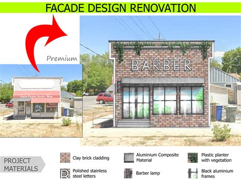 Facade design renovation service – architectural sketches
