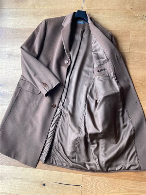 Loro Piana Mantel Herren Schurwolle Gr 27 Gr 54 XL Braun Wie Neu EBay