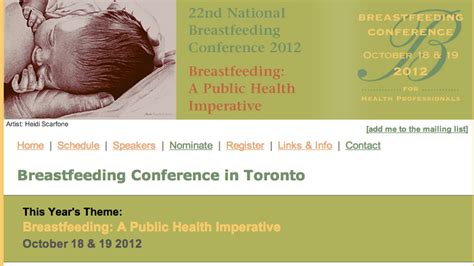 Human Milk News National Breastfeeding Conference Toronto Oct 18 19