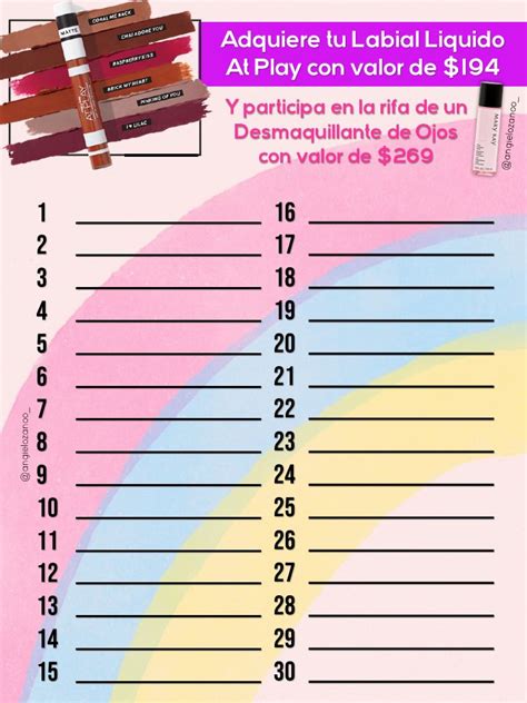 Formato Madrinas Labiales Mary Kay En Rifas Mary Kay Mary Kay