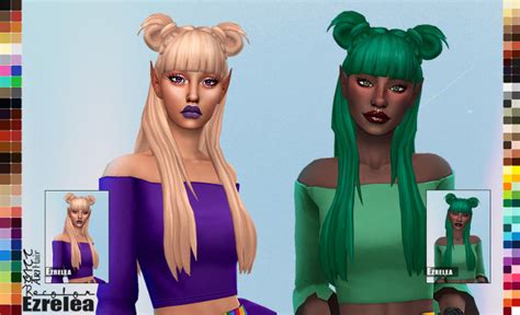 Ezrelea Hair Recolor Ari By Qicc Simandy Left Sandwich Right Maxismatchccworld On Tumblr