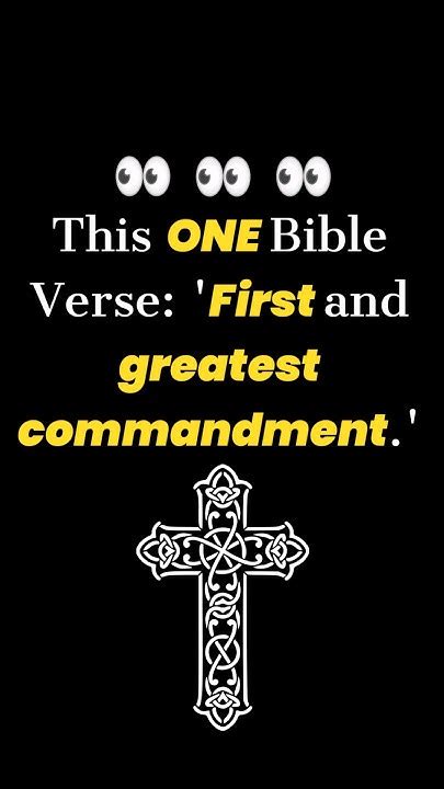 This One Bible Verse First And Greatest Commandment🚨🤯👀🕊️🔥god Jesus